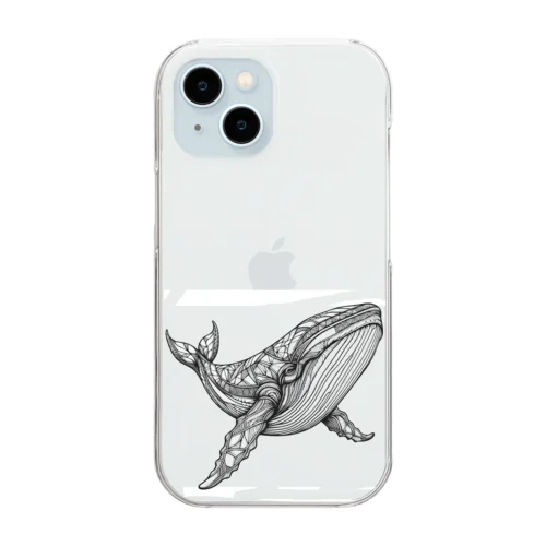 ジオシロナガスクジラ Clear Smartphone Case