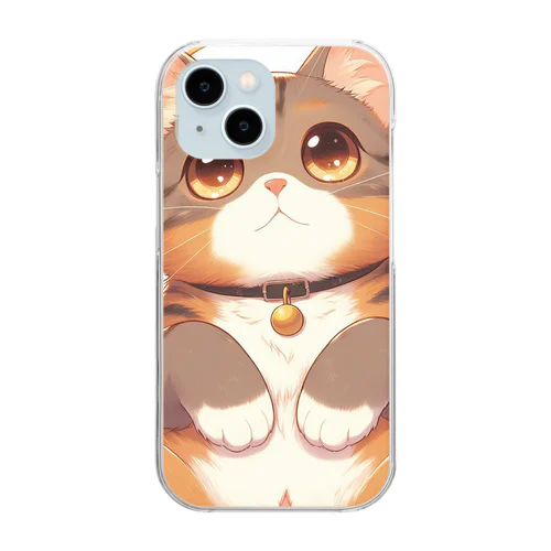 茶色い猫 Clear Smartphone Case