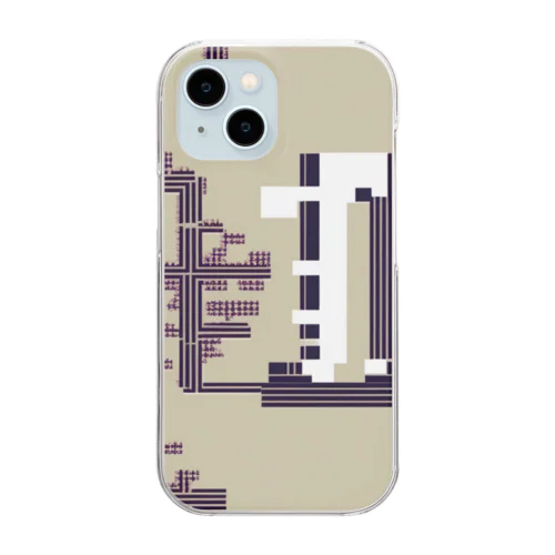 しぶいカラー Clear Smartphone Case