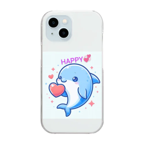 可愛いイルカちゃん🐬💞 Clear Smartphone Case