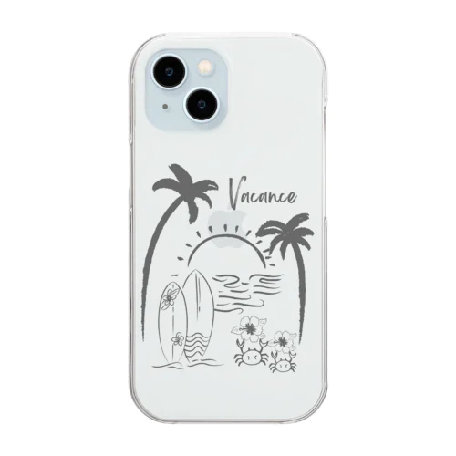 バカンス Clear Smartphone Case