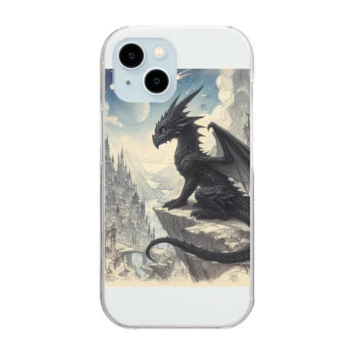 幼い黒龍 Clear Smartphone Case