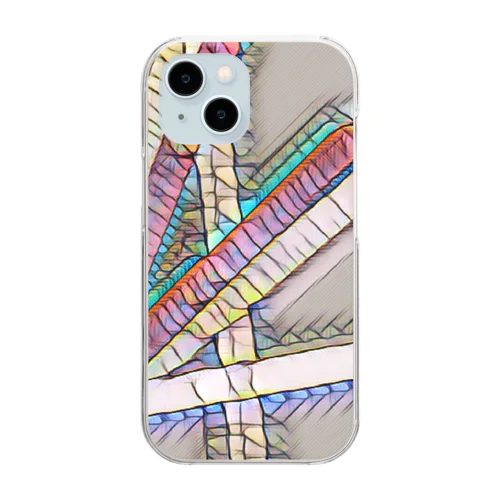 【Abstract Design】No title - Mosaic🤭 クリアスマホケース