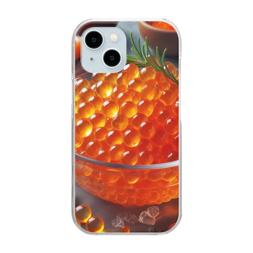 魚卵イクラ Clear Smartphone Case