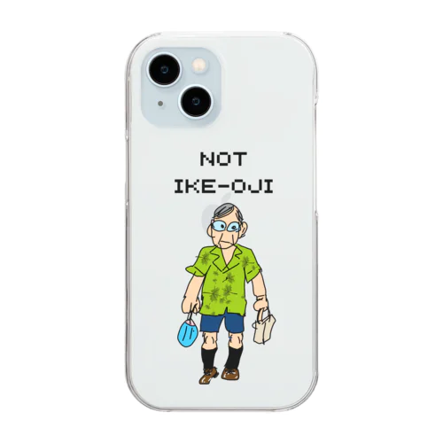 イケてないおじさん「ノット イケオジ(NOT IKE-OJI)! Clear Smartphone Case