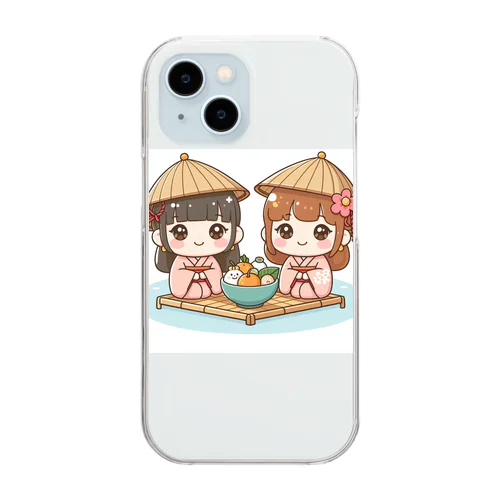 お正月が終わり、ひな祭りの季節がやってきました！ Clear Smartphone Case