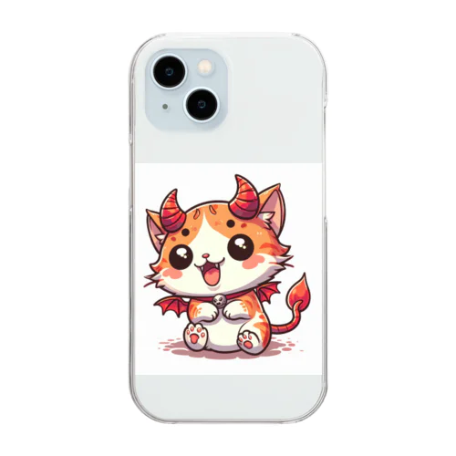 ☆悪魔の世界のアイドルにゃんこ☆ Clear Smartphone Case