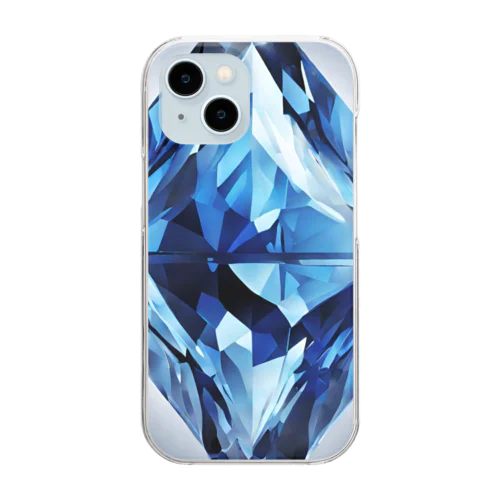 ブルークリスタル Clear Smartphone Case