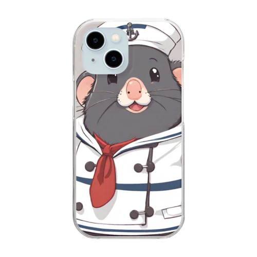 ネズミの水兵 Clear Smartphone Case