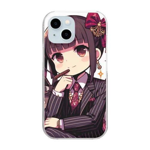 マフィア系少女 Clear Smartphone Case