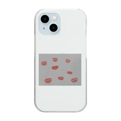 💋キスマーク？ Clear Smartphone Case