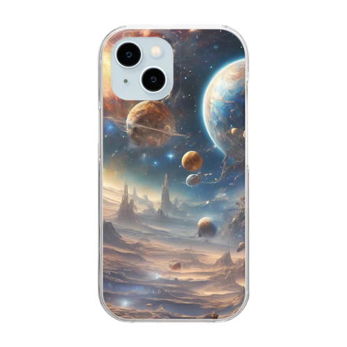 宇宙空間2 Clear Smartphone Case