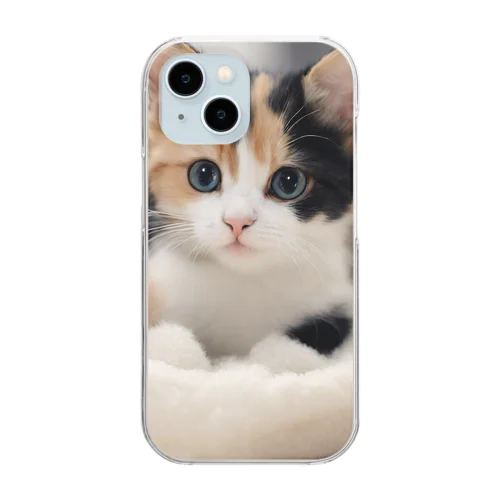 愛らしい子猫ちゃん Clear Smartphone Case