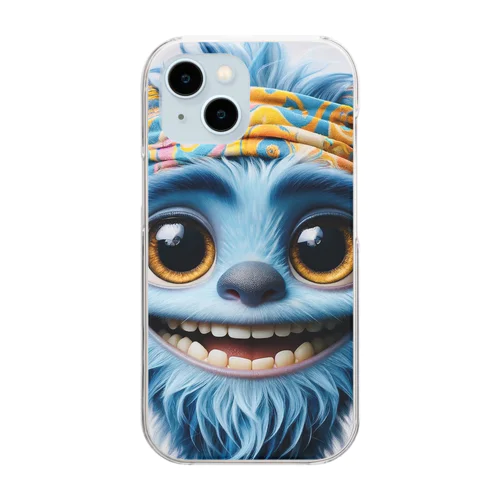 Blue Monster Clear Smartphone Case