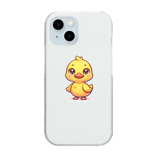 愛くるしいアヒルちゃん Clear Smartphone Case