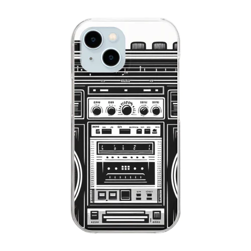 ラジカセ Clear Smartphone Case