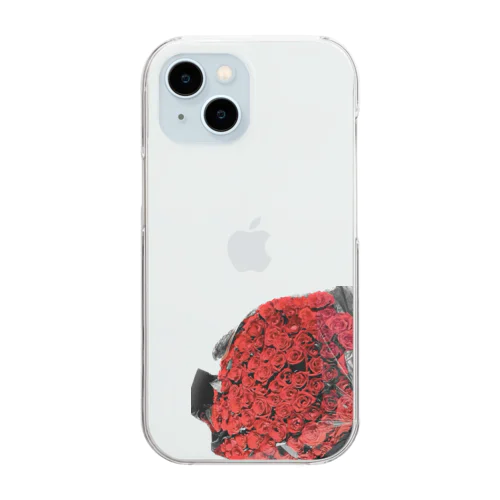 薔薇の花束 Clear Smartphone Case