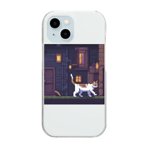 探検家 のら猫 -SASUKE- Clear Smartphone Case