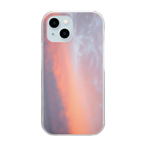 夕方縦長 Clear Smartphone Case