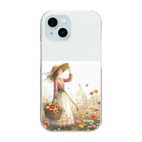 🌸”春風の恋 Clear Smartphone Case