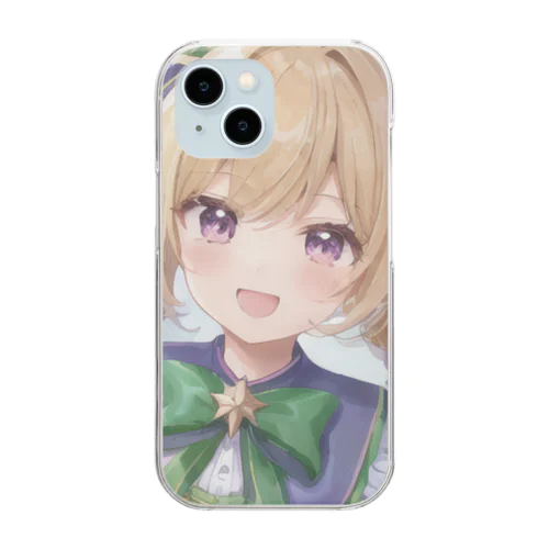 笑う女の子 Clear Smartphone Case