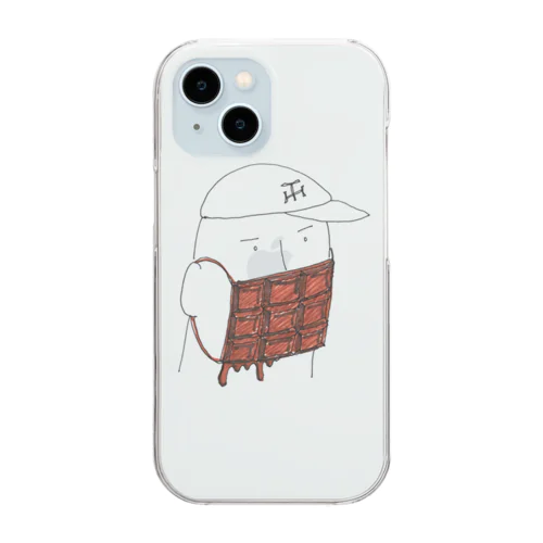 チョコマスクBOY Clear Smartphone Case