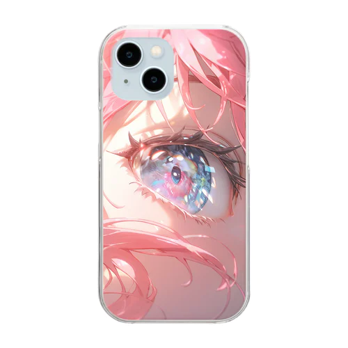 魔法の瞳 Clear Smartphone Case