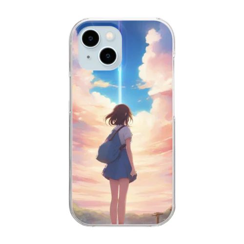 夏の魔法と少女 Clear Smartphone Case