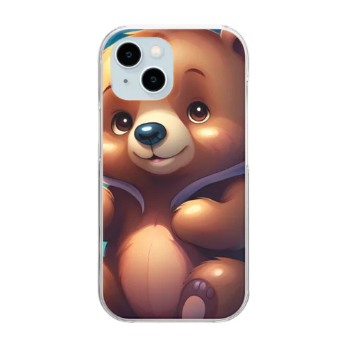 かわいいクマさんワールド Clear Smartphone Case