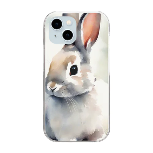 うさぎさん Clear Smartphone Case