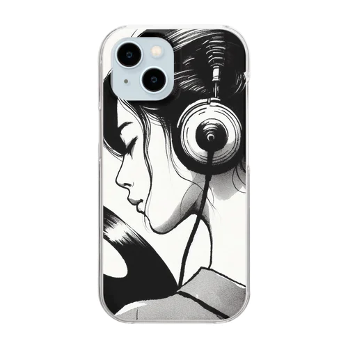 音楽女性 Clear Smartphone Case