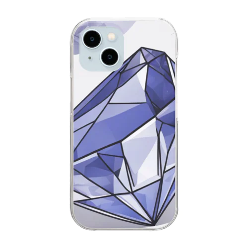 タンザナイト Clear Smartphone Case