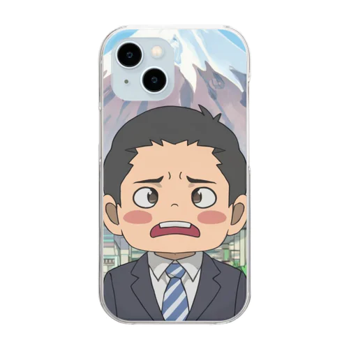 迷子で困った＠サラリーマン Clear Smartphone Case