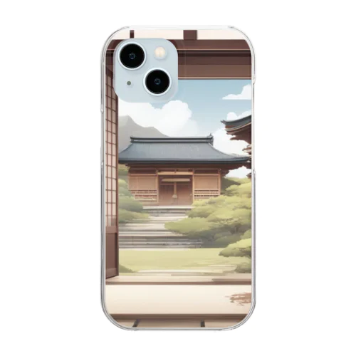 和風の佇まい Clear Smartphone Case