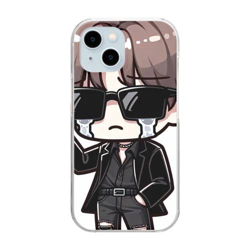 泣き男くん Clear Smartphone Case