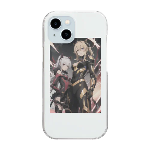 ミカ＆リサ Clear Smartphone Case