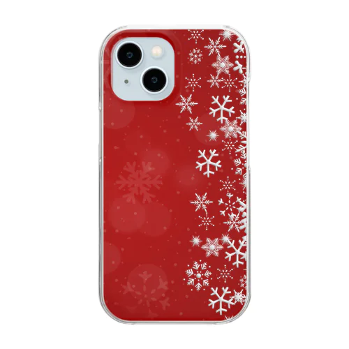 雪の結晶29 Clear Smartphone Case