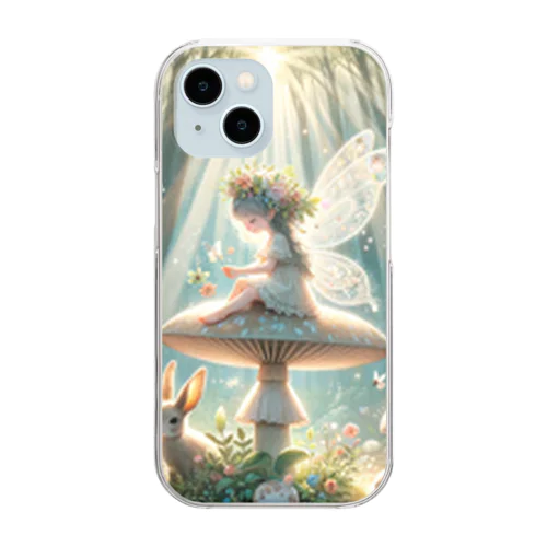 ハッピー妖精 Clear Smartphone Case