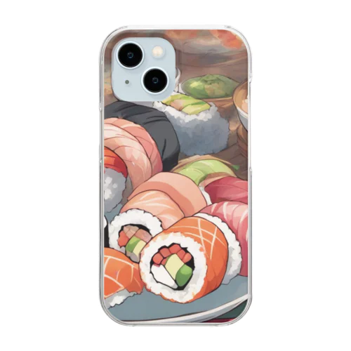 日本の料理を楽しむ新しいアート体験 Clear Smartphone Case