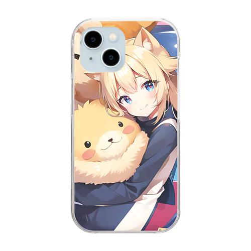 もふもふカピ子ちゃん Clear Smartphone Case