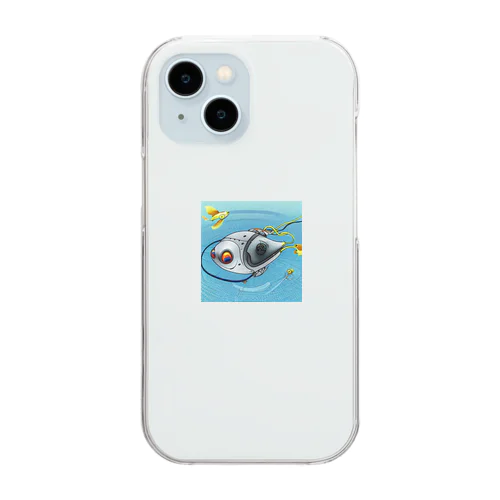 お魚ロボット Clear Smartphone Case