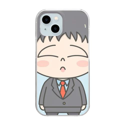 寝起き？＠サラリーマン Clear Smartphone Case