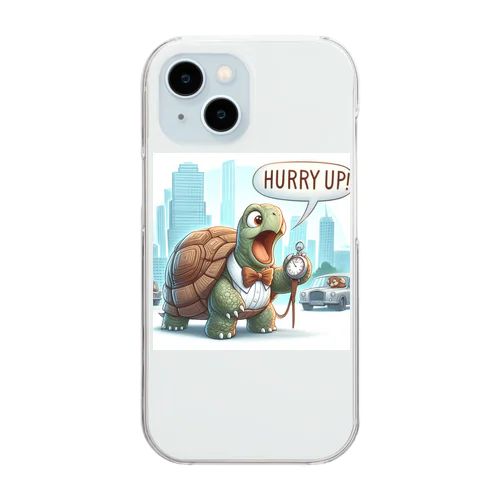 HURRY　UP! Clear Smartphone Case