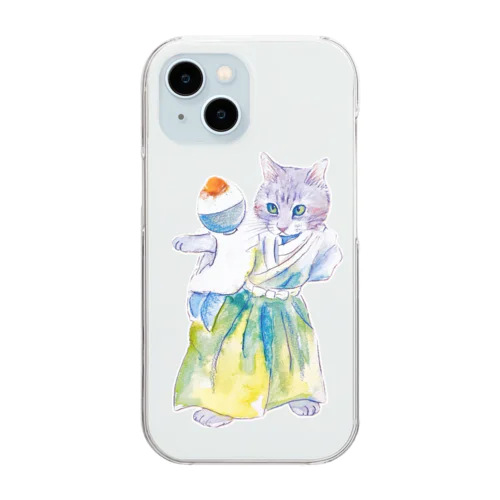 きじとら猫たまごかけごはん　ごはんのおいしいおとも選手権 Clear Smartphone Case