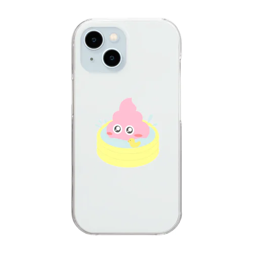 水浴びうんこちゃん！ Clear Smartphone Case