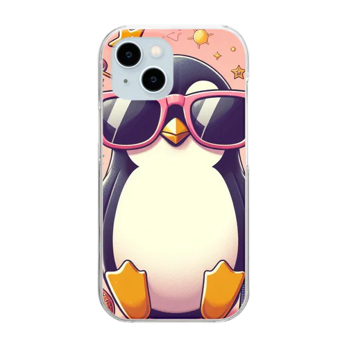 cool penguin Clear Smartphone Case