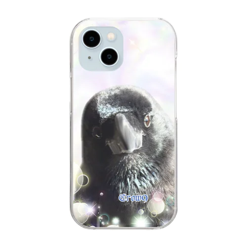 カラスのクッピ Clear Smartphone Case