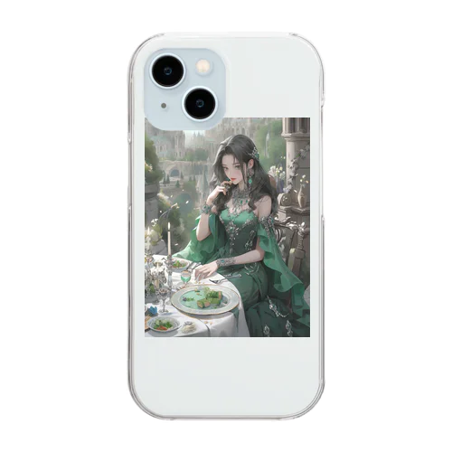 豪華客船でディナー　sanae 2074 Clear Smartphone Case