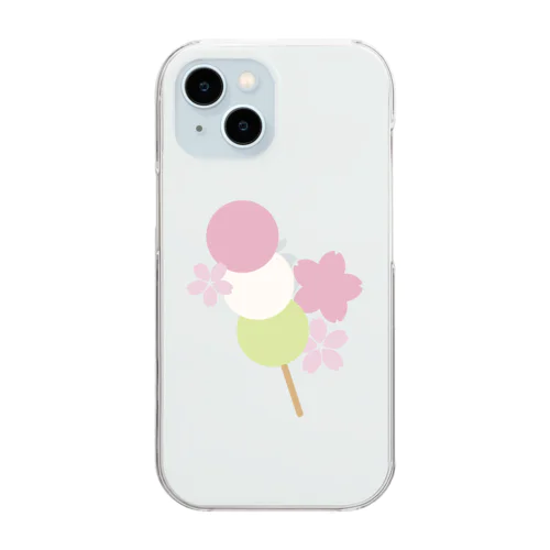 お花見 Clear Smartphone Case