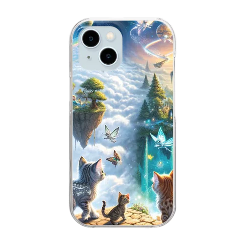 奇跡の探索者：子猫たちの魔法の旅 Clear Smartphone Case